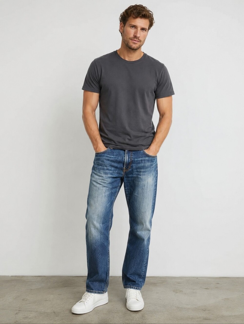 ❤️ AG ADRIANO GOLDSCHMIED HERO RELAXED FIT JEANS, 38